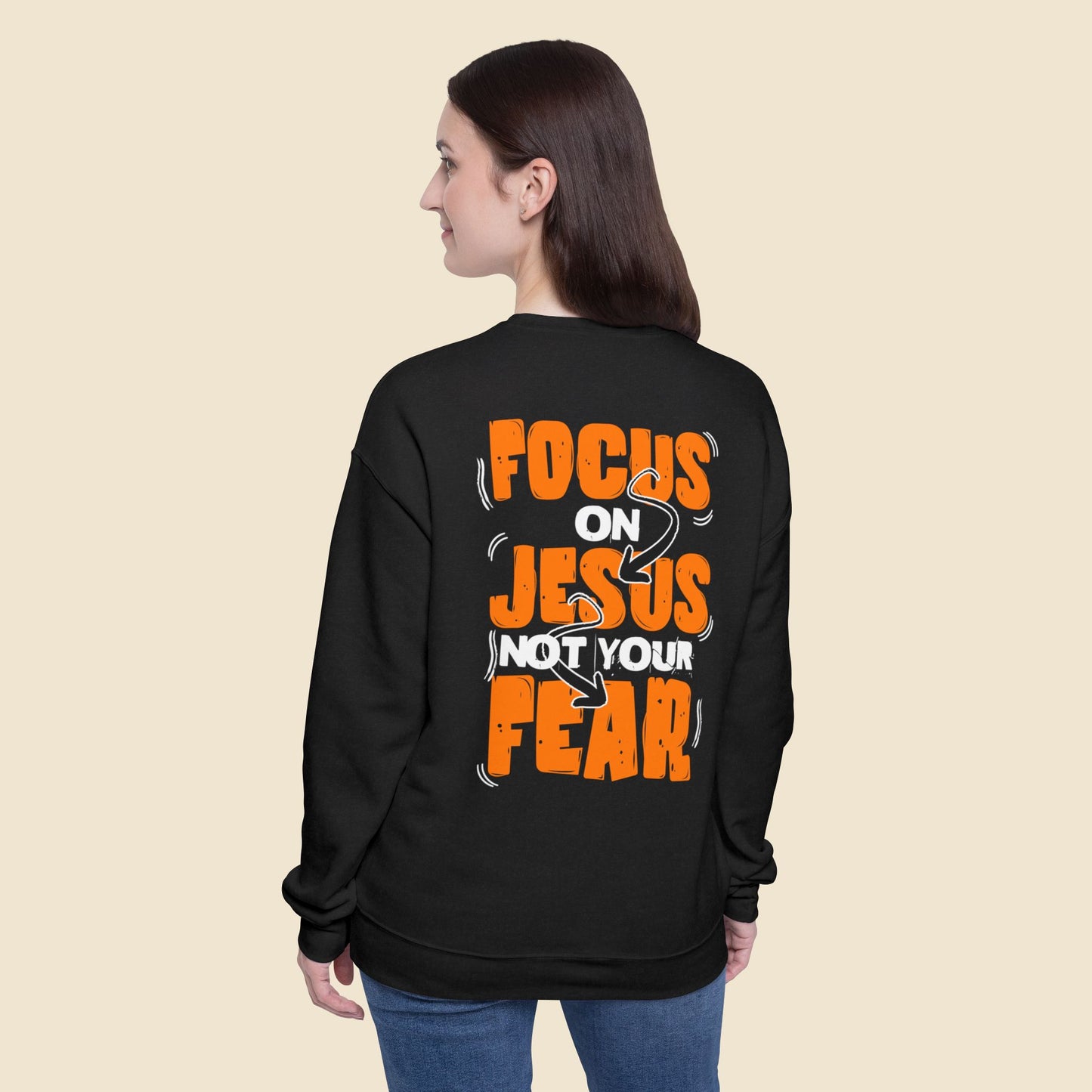 Christian Unisex Sweatshirt Focus on Jesus