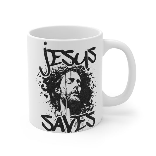 Christian Coffee Mug Jesus Saves