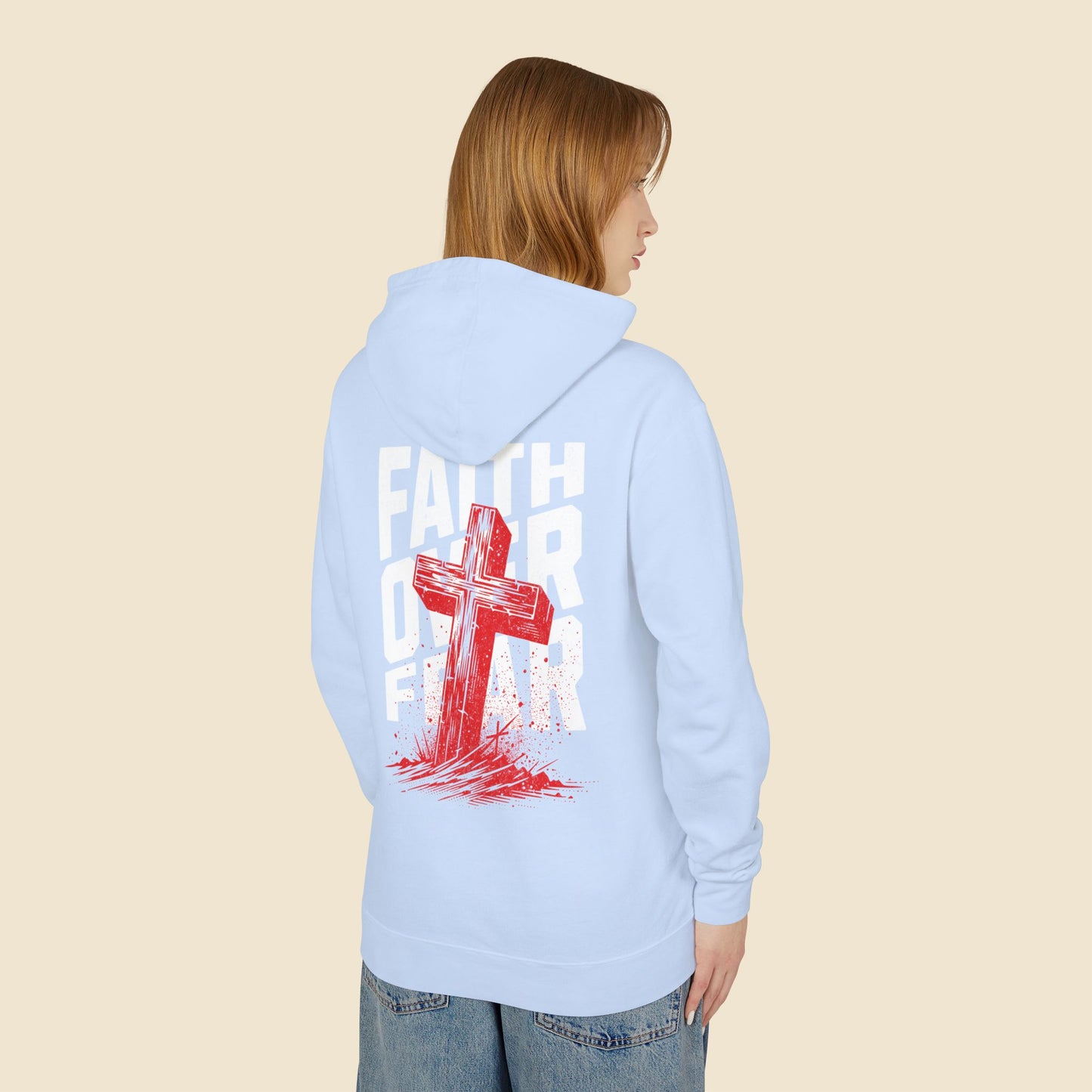 Christian Unisex Hoodie Faith Over Fear