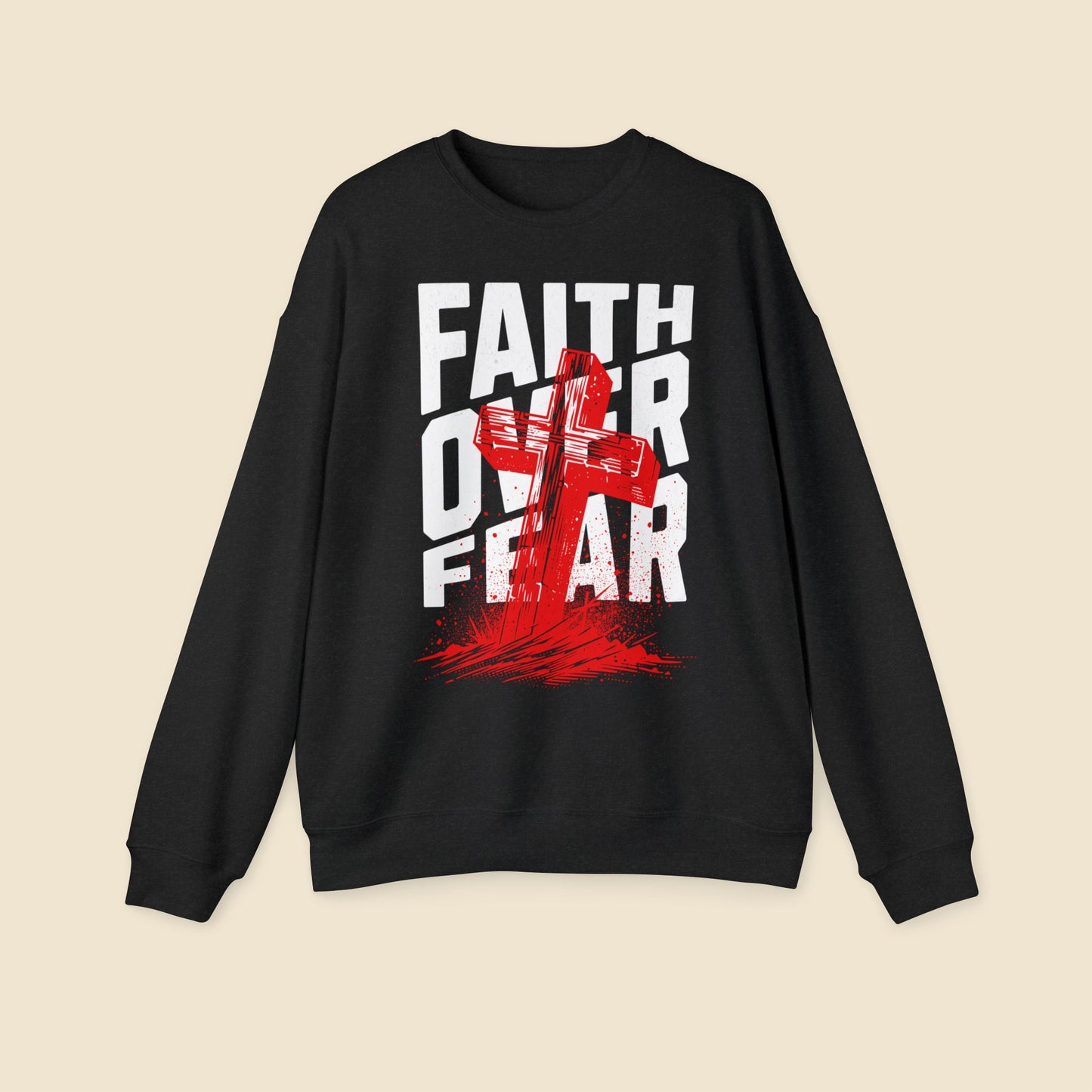 Christian Unisex Sweatshirt Faith Over Fear
