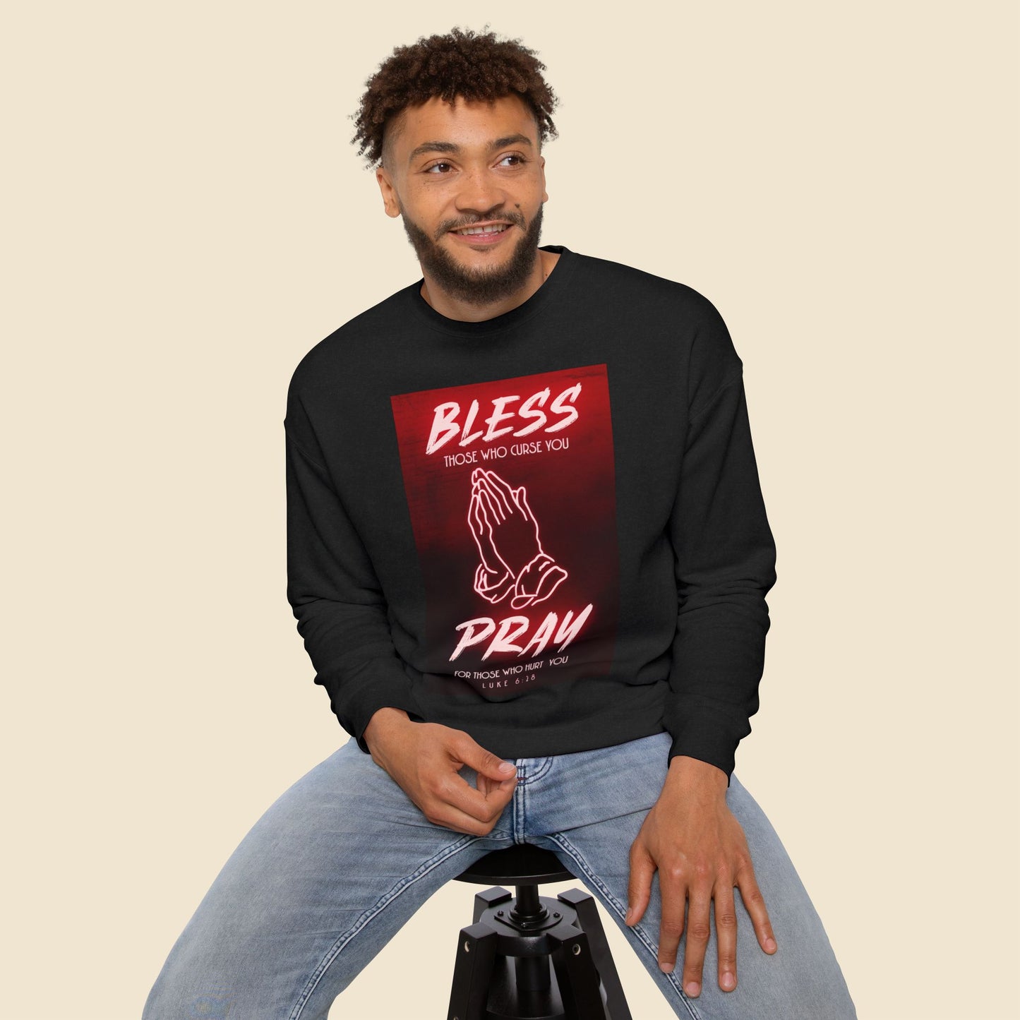 Christian Unisex Sweatshirt Bless & Pray