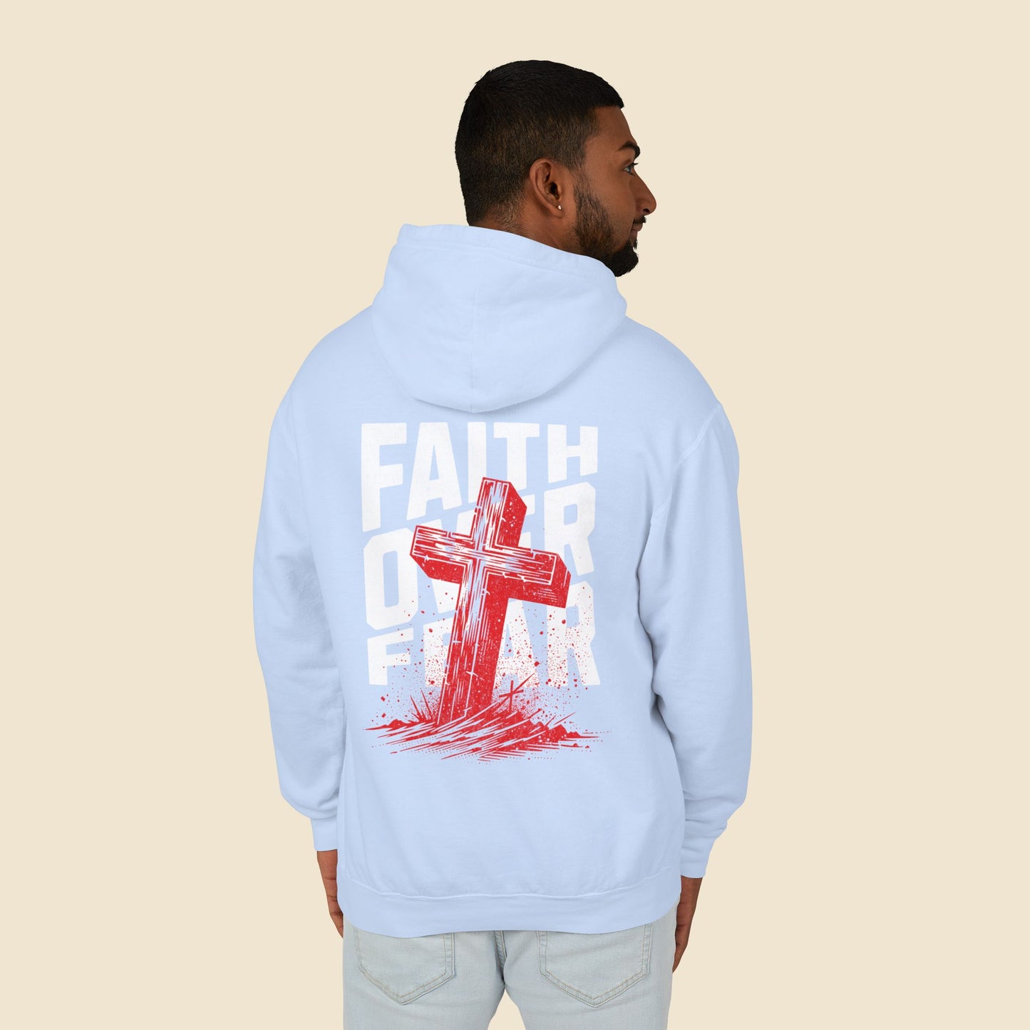 Christian Unisex Hoodie Faith Over Fear