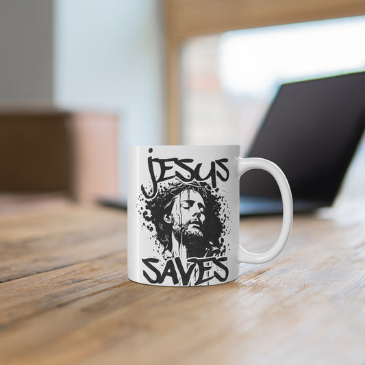 Christian Coffee Mug Jesus Saves