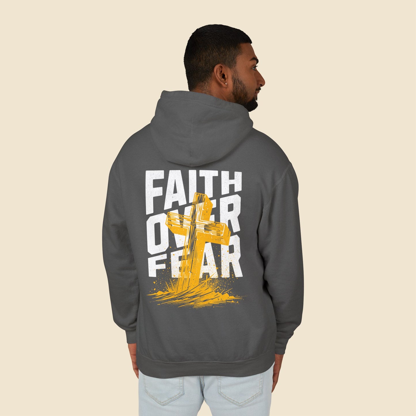 Christian Unisex Hoodie Faith Over Fear