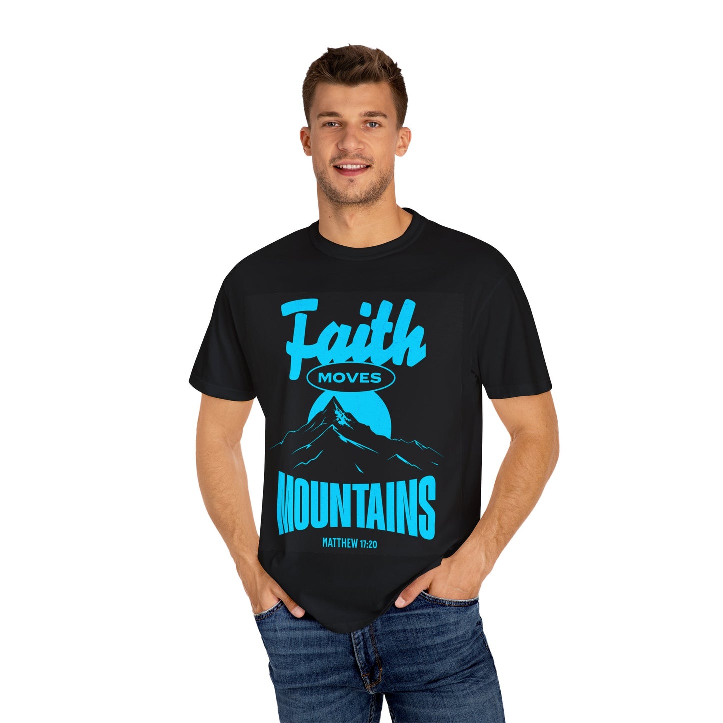 Christian Unisex T-Shirt Faith Moves Mountains