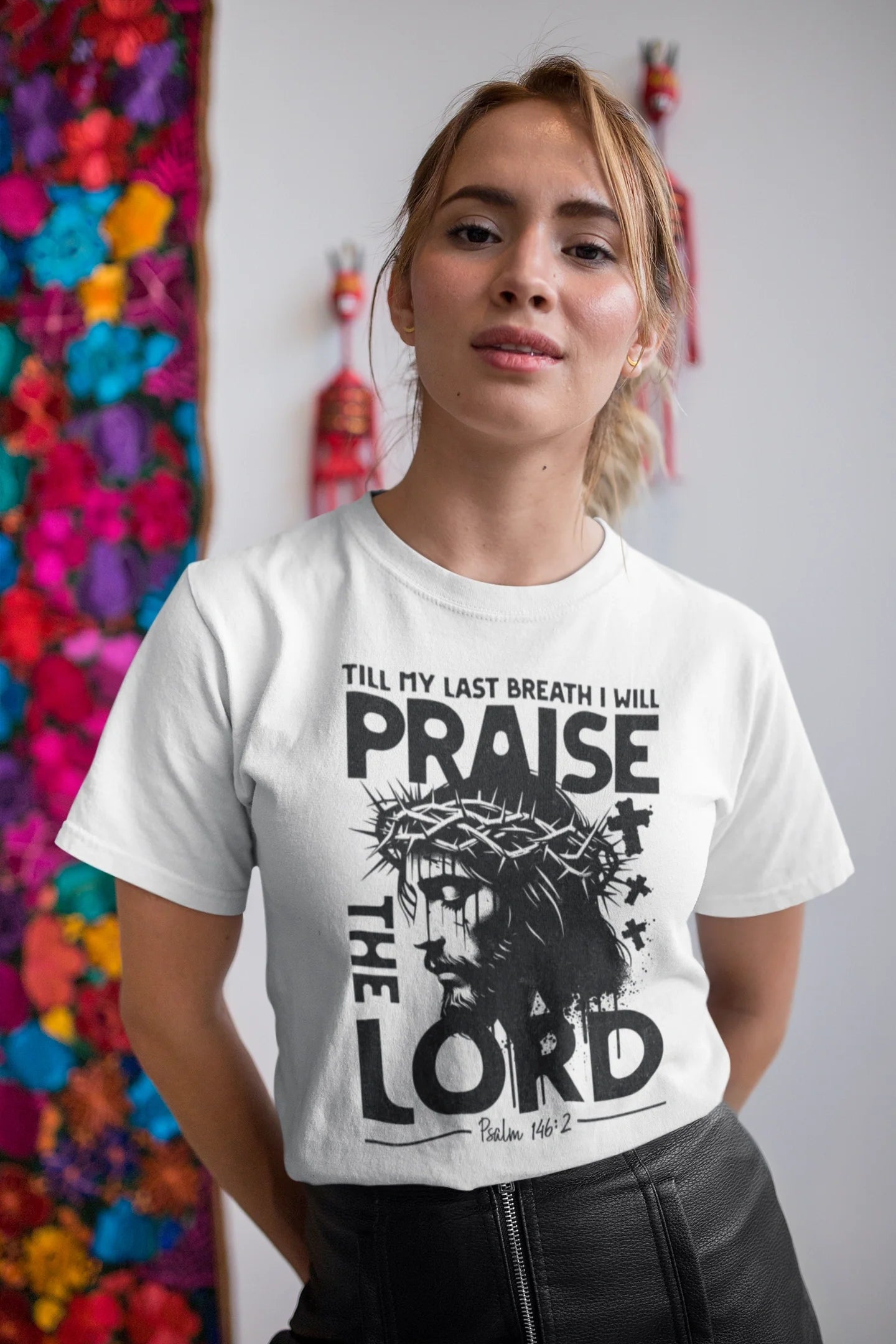 Christian Unisex T-Shirt Praise The Lord