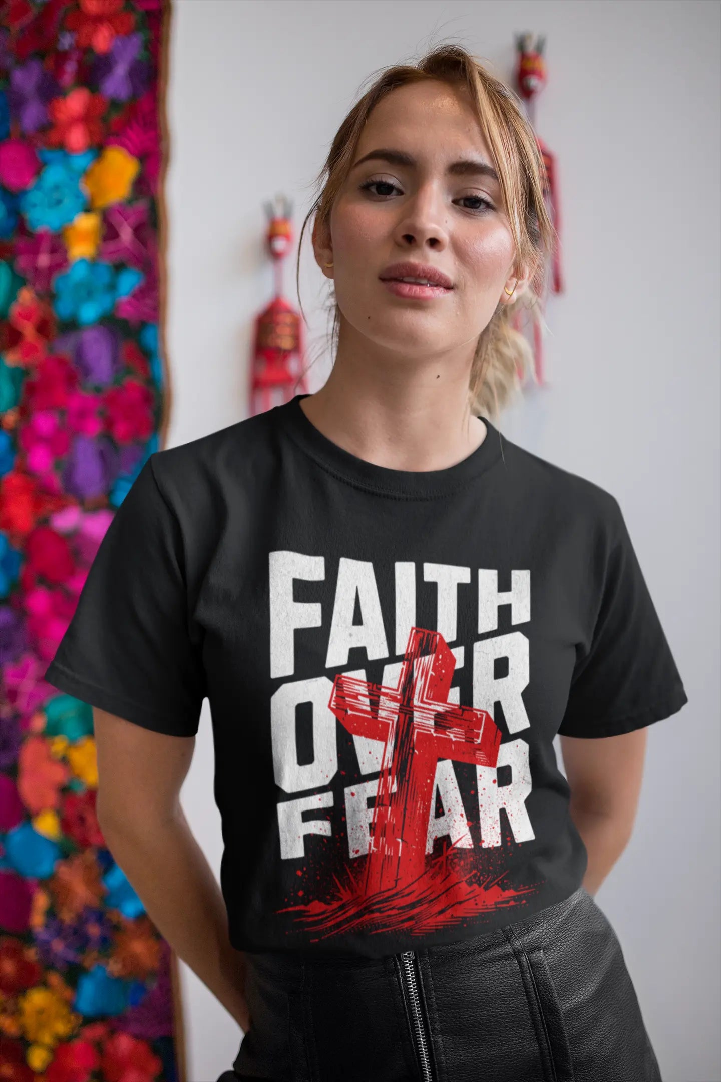 Christian Unisex T-Shirt Faith Over Fear