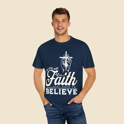 Christian Unisex T-Shirt In Love And Faith
