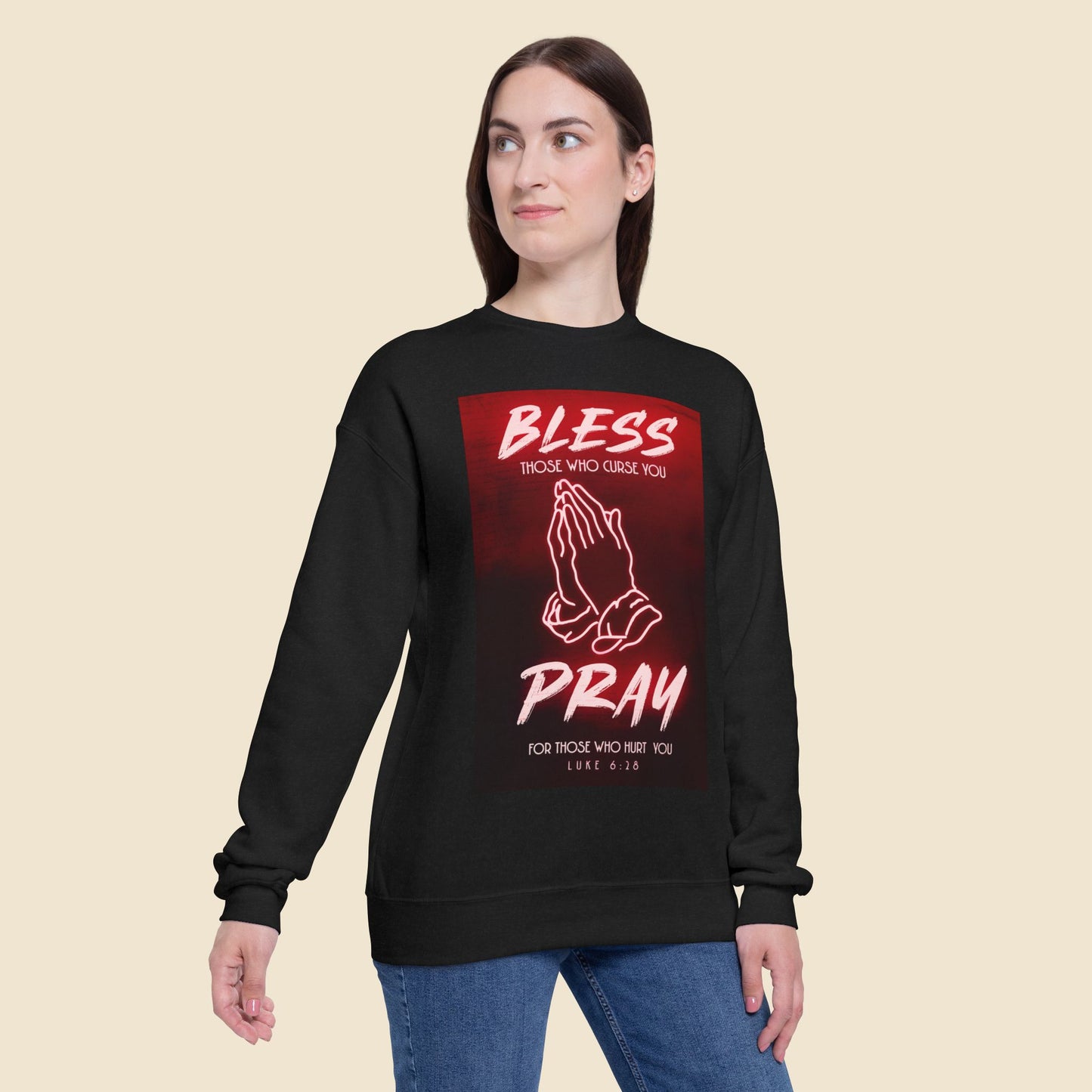 Christian Unisex Sweatshirt Bless & Pray