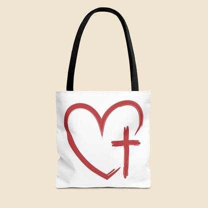 Christian Bag Heart & Cross