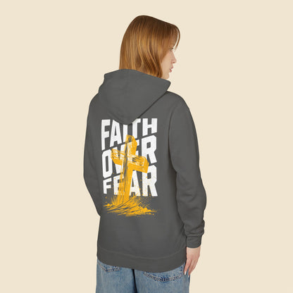 Christian Unisex Hoodie Faith Over Fear