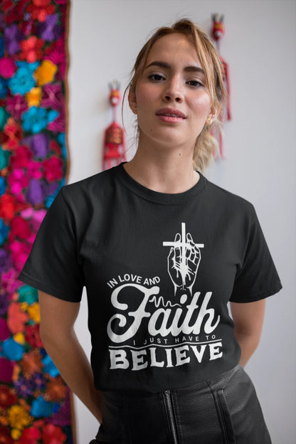 Christian Unisex T-Shirt In Love And Faith