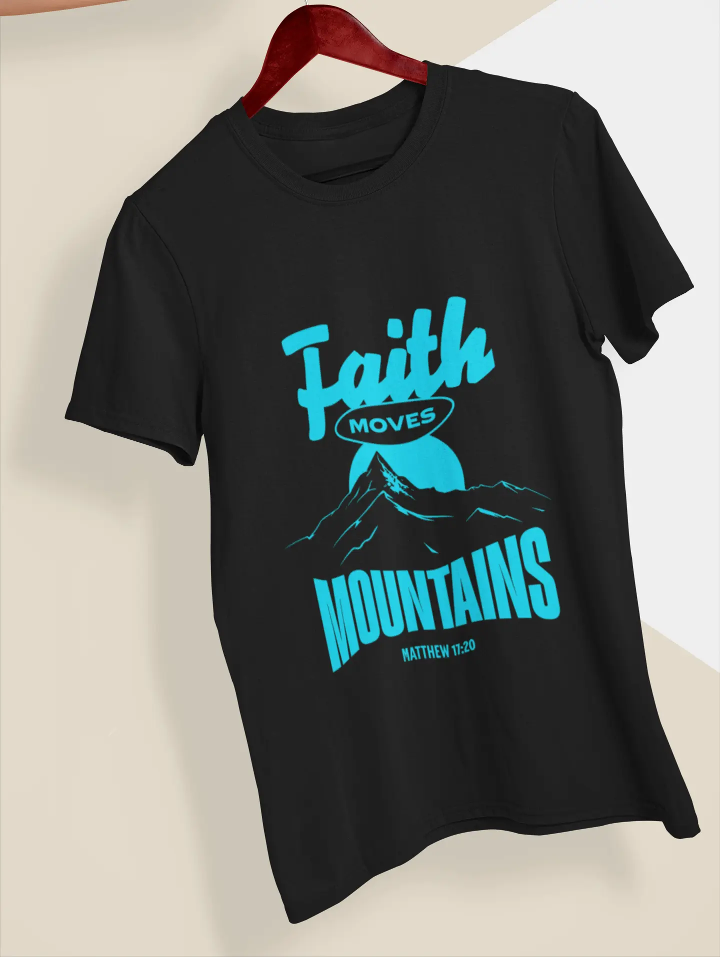 Christian Unisex T-Shirt Faith Moves Mountains